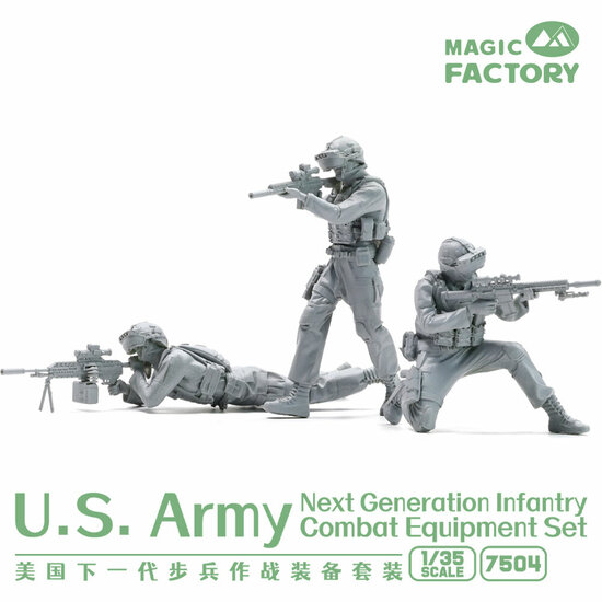 Magic Factory 7504 U.S.Army Next Generation Infantry Combat Equipment Resin Set Bouwpakket Schaal 1:35
