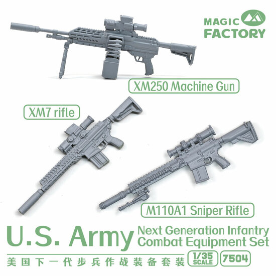 Magic Factory 7504 U.S.Army Next Generation Infantry Combat Equipment Resin Set Bouwpakket Schaal 1:35