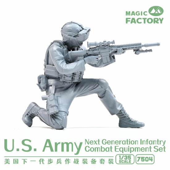 Magic Factory 7504 U.S.Army Next Generation Infantry Combat Equipment Resin Set Bouwpakket Schaal 1:35