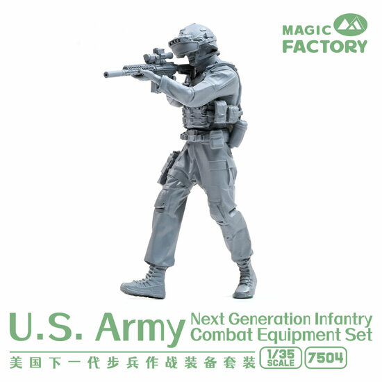 Magic Factory 7504 U.S.Army Next Generation Infantry Combat Equipment Resin Set Bouwpakket Schaal 1:35