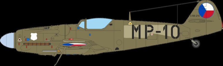 Eduard Plastic Kits 948012 Avia S-199 bubble canopy Ma&szlig;stab 1:48