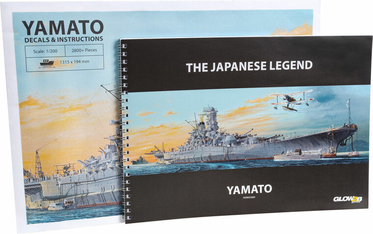 Glow2B Modellbau 5058052000 YAMATO Battleship PREMIUM Bouwpakket Schaal 1:200