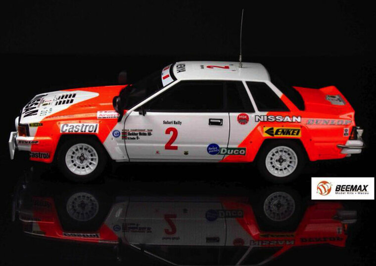 NUNU-BEEMAX BX24041 Nissan 240RS BS110 '84 Safari Rally Bouwpakket Schaal 1:24