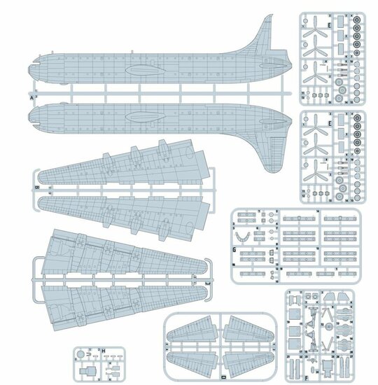 Roden 351 Convair XC-99 Bouwpakket Schaal 1:144