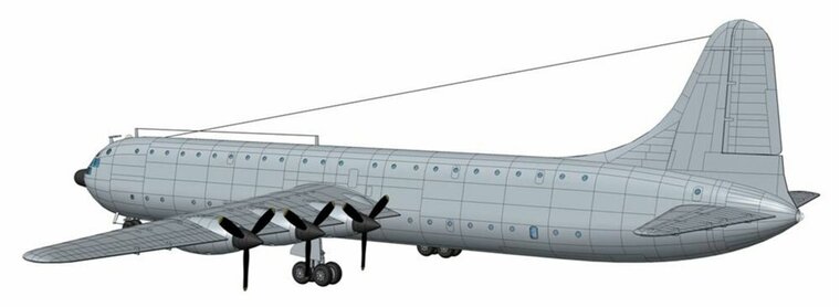 Roden 351 Convair XC-99 Bouwpakket Schaal 1:144