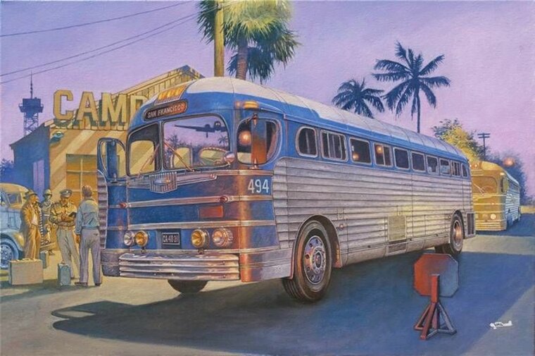 Roden 816 1947 PD-3701 Silverside Bus Modellbausatz Ma&szlig;stab 1:35