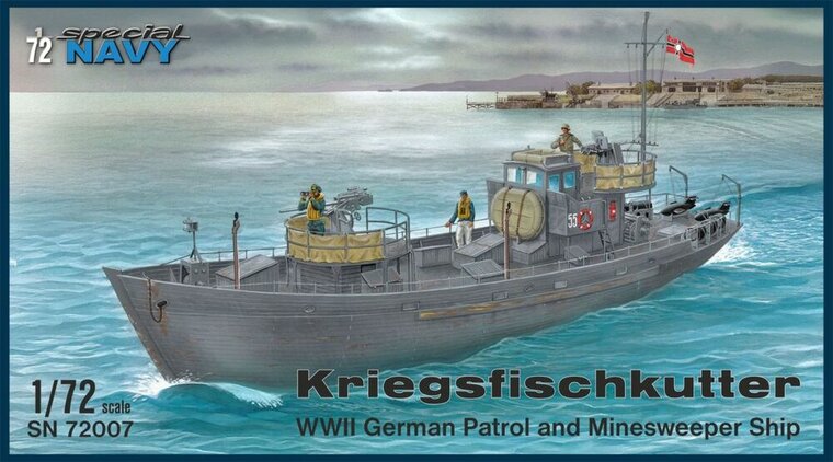Special Hobby 100-SN72007 Kriegsfischkutter &lsquo;WWII German Patrol and Minesweeper Ship&rsquo; Bouwpakket Schaal 1:72