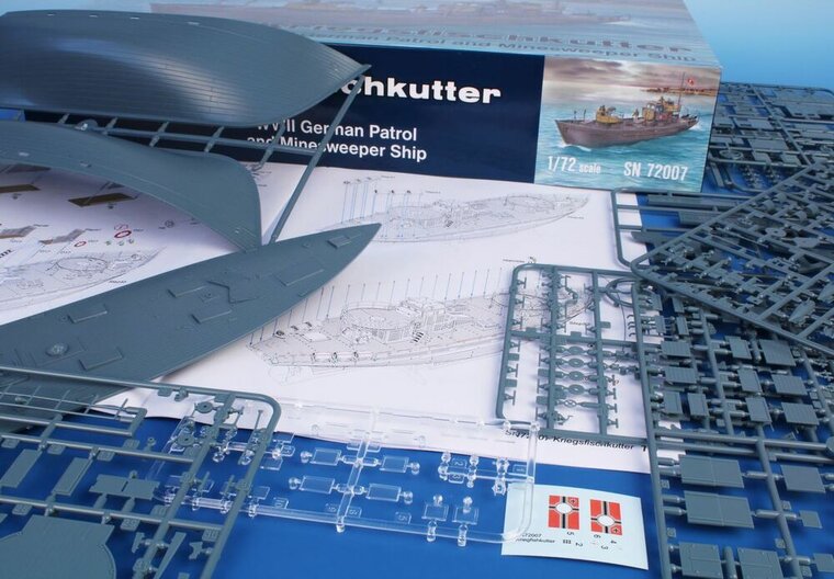 Special Hobby 100-SN72007 Kriegsfischkutter &lsquo;WWII German Patrol and Minesweeper Ship&rsquo; Bouwpakket Schaal 1:72