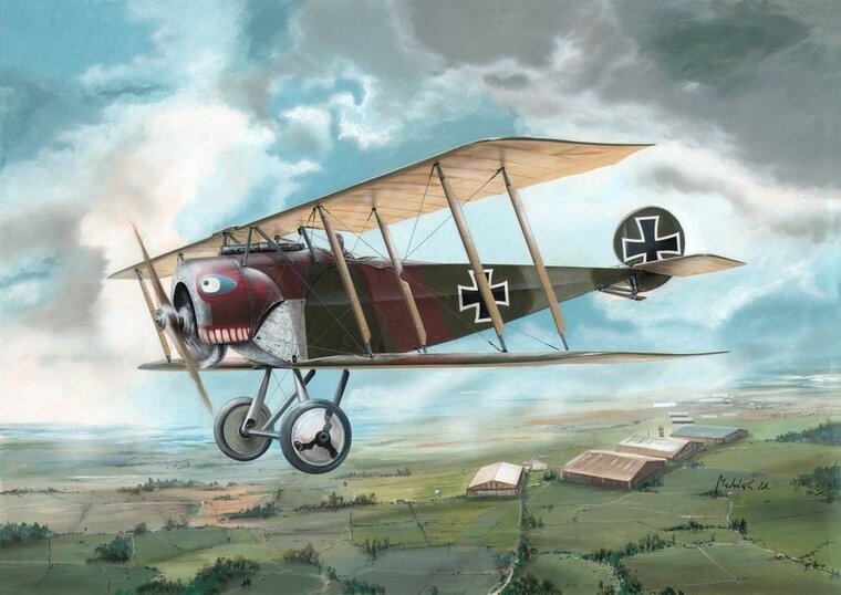 Special Hobby 100-SH32076 Fokker D.II "Gr&uuml;nzweig's Planes" Bouwpakket Schaal 1:32