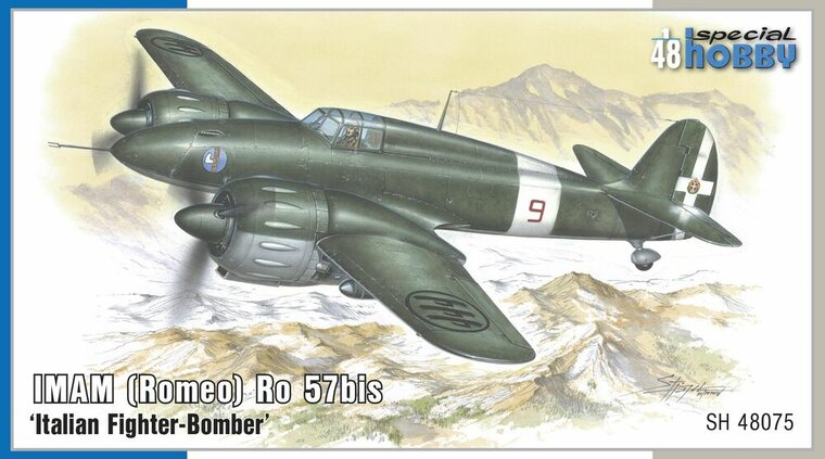 Special Hobby 100-SH48075 Romeo Ro.57bis &lsquo;Italian Fighter-Bomber&rsquo; Modellbausatz Ma&szlig;stab 1:48