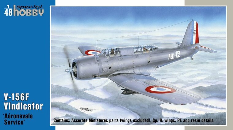Special Hobby 100-SH48213 V-156F Vindicator A&eacute;ronavale Service Bouwpakket Schaal 1:48