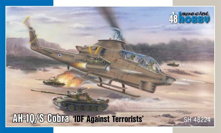 Special Hobby 100-SH48224 AH-1Q/S Cobra &lsquo;IDF Against Terrorists&rsquo; Bouwpakket Schaal 1:48