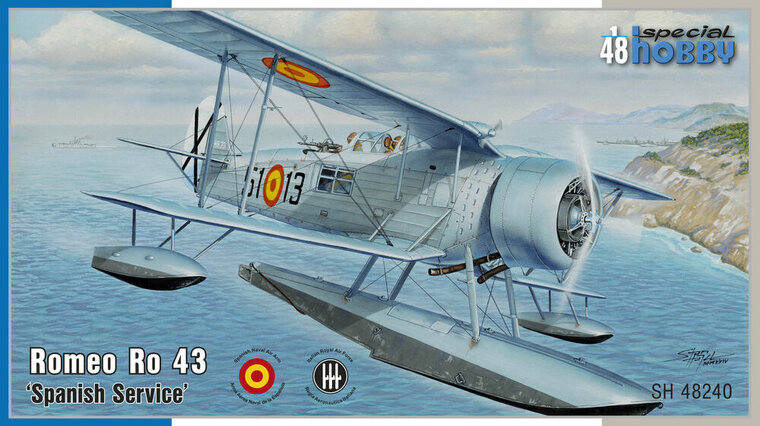 Special Hobby 100-SH48240 Romeo Ro 43 &lsquo;Spanish Service&rsquo; Modellbausatz Ma&szlig;stab 1:48