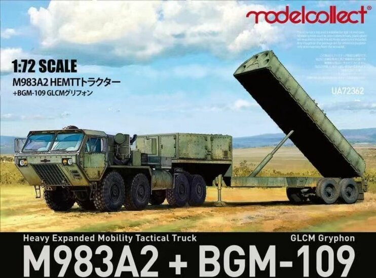 Modelcollect UA72362 Heavy Expanded Mobility Tactical Truck M983A2+BGM-109 Bouwpakket Schaal 1:72