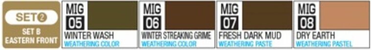 Mr Hobby - Gunze WY-02 Mr Hobby -Gunze YAKUMO COLOR SET B WWII EASTERN FRONT