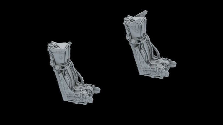 Toucan Model TC3D012 Mirage 2000 D/N 3D RESIN PRINTS OF ENGINES AND SEATS Schaal 1:32