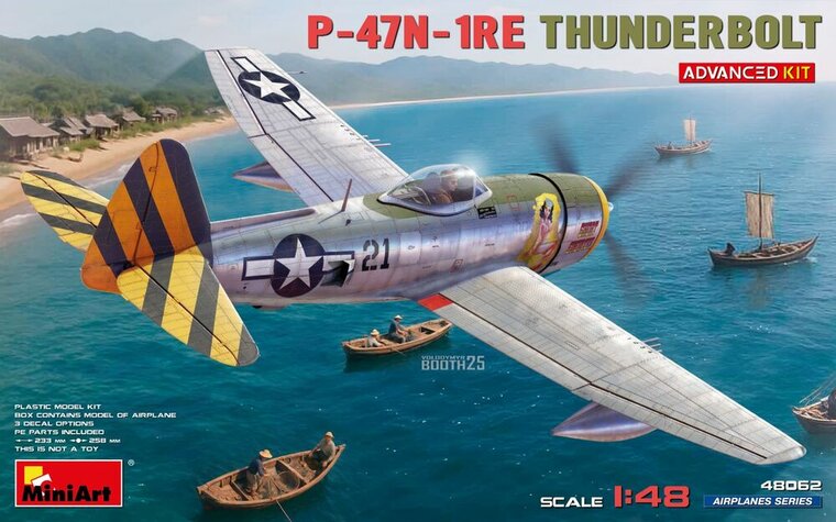 MiniArt 48062 P-47N-1RE Thunderbolt. Advanced Kit Schaal 1:48