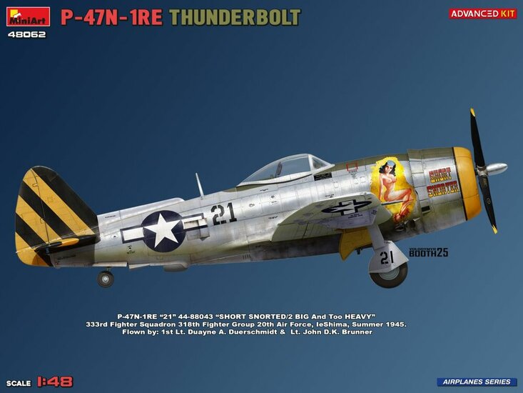 MiniArt 48062 P-47N-1RE Thunderbolt. Advanced Kit Schaal 1:48