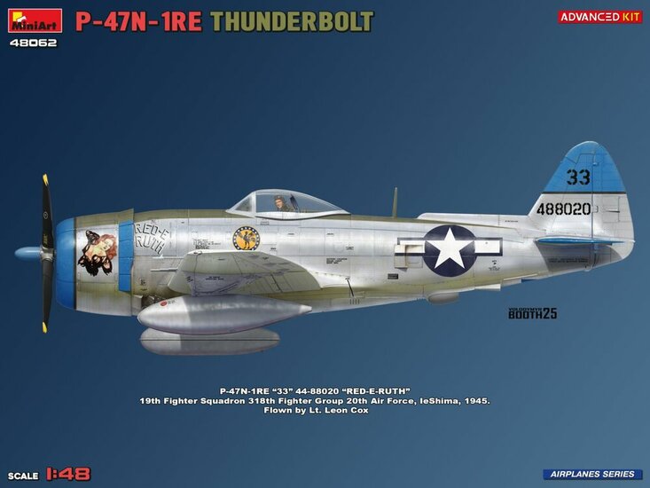 MiniArt 48062 P-47N-1RE Thunderbolt. Advanced Kit Schaal 1:48