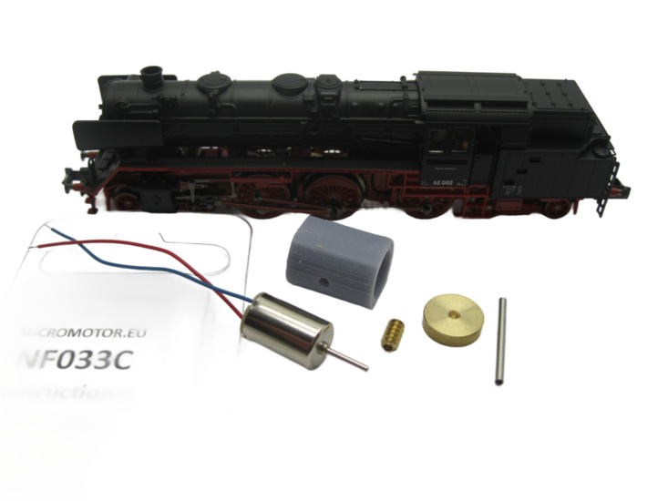 micromotor NF033C N ombouwset voor Fleischmann BR 62  DB, DR, DRG