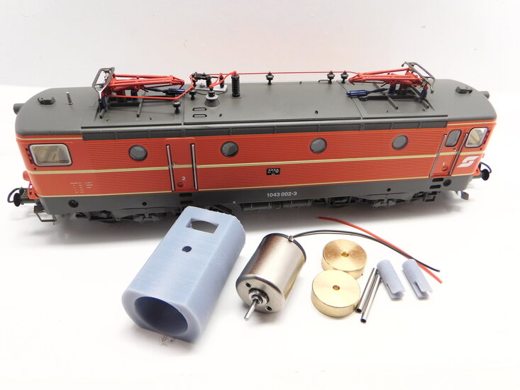 micromotor HR042C Roco H0 Hectorrail BR 143, RC2, RC3, u.a.