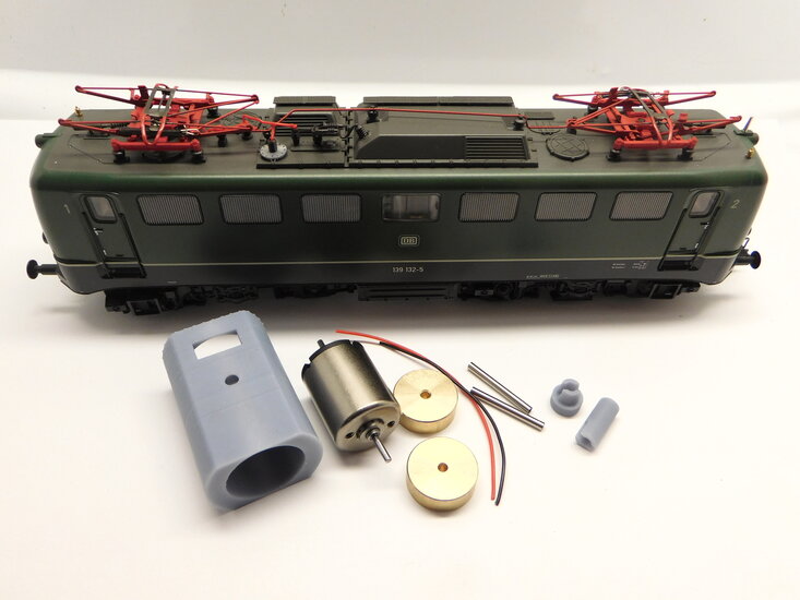 micromotor HR043C ombouwset Roco H0 BR 110., BR 112, BR 115, BR 139, BR 140