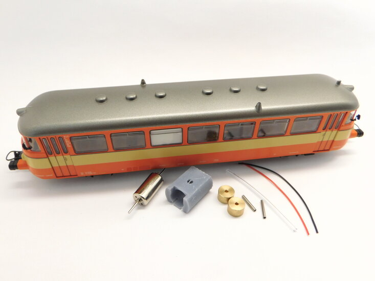 micromotor HBK001C Umbausatz voor Brekina MAN Schienenbus