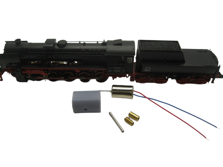 micromotor NF041C Glockenankermotor Umbausatz f&uuml;r Fleischmann BR 52 DB / DRG, SNCB 26, SNCF 150 Y, &Ouml;BB 52