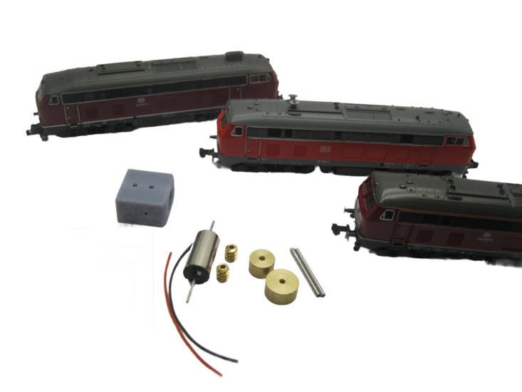 micromotor NF032C Klokankermotor ombouwset voor Fleischmann V 160 BR 210 BR 218