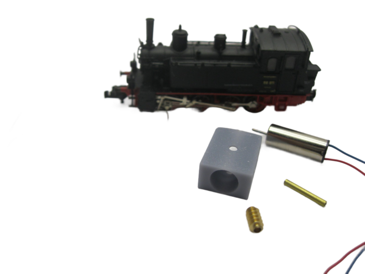 micromotor nf026G Glockenankermotor Umbausatz f&uuml;r Fleischmann BR 98 (DB DRG), K.Bay.Sts.B. GtL 4/4