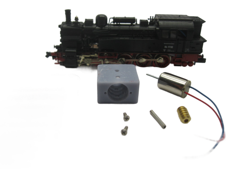micromotor NF023G N ombouwset voor Fleischmann BR 94 (DB DR DRG), &Ouml;BB 694, KPEV T16.1, FS 897