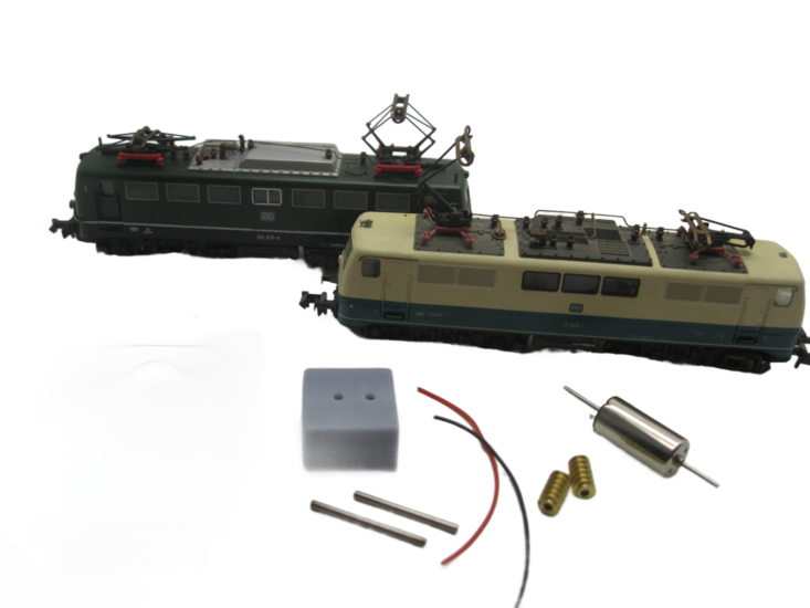 micromotor NF017G N ombouwset voor Fleischmann BR 110, 111, 140