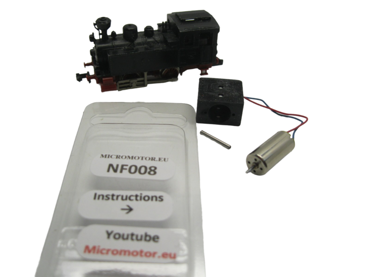 micromotor NF008G Glockenankermotor Umbausatz f&uuml;r Fleischmann Lok 7 