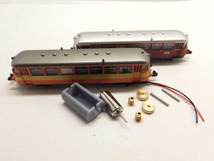 Micromotor NU002C Modellbahn Union / Brekina MAN Schienenbus