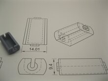 micromotor S026 motor behuizing voor startrain 8mm motor