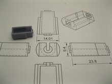 micromotor S037 motor behuizing voor Arnold Hornby motor 8mm