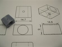 micromotor S033 motor behuzing voor Fleischmann vectron 8mm motor