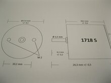 Micromotor 1718S motor 17x18 - single shaft