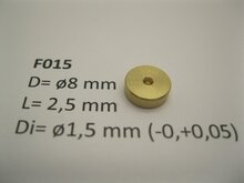 micromotor vliegwiel F015 ø8 x 2,5 x ø1,5 mm