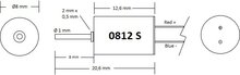 Micromotor 0812S motor 8x12 - single shaft