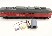micromotor TRC002C motor ombouwset voor Roco Ludmilla, DR BR 120 / 130 / 132 / 142, DB BR 232, 233, 234, 241, EKO-Trans DE 300.02, NS RN 232, CSD T 679.2002, Ei.L.T V.01, ITL W 232 Motor Roco 85125