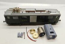 micromotor HR019C motor ombouwset voor Roco SBB De 4/4, Fe 4/4, DB ET 85, ET 90, BR 485, NSB El 16, SJ Rc 5 Roco Motoren 85073, 112900