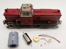 micromotor HR017C motor ombouwset voor: Roco V36, V65, BR 265, BR 64, BR 74, BR 93, BR 236, KPEV T12, ÖBB Rh 93, Rh 1161, CSD Rh 354.4 Rh 431, SNCB Reeks 96, SNCF 130 TC, NS 5909, MAV M30, DSB T1, PKP Okl2 Roco Motoren 85138, 115377