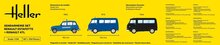 Heller 52325 STARTER KIT Gendarmerie Set Renault Estafette + Renault 4TL Bouwpakket Schaal 1:24