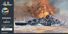 Heller 55078 STARTER KIT Bismarck + Tirpitz TWINSET Bouwpakket Schaal 1:400