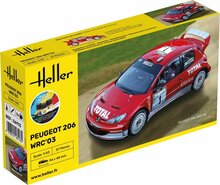 Heller 56113 STARTER KIT Peugeot 206 WRC'03 Bouwpakket Schaal 1:43