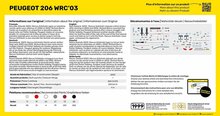 Heller 56113 STARTER KIT Peugeot 206 WRC'03 Bouwpakket Schaal 1:43