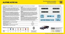 Heller 56146 STARTER KIT Alpine A310 Bouwpakket Schaal 1:43