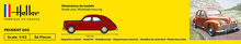 Heller 56160 STARTER KIT Peugeot 203 Bouwpakket Schaal 1:43