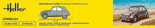 Heller 56175 STARTER KIT Citroen 2 CV Bouwpakket Schaal 1:43